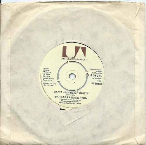 Barbara Pennington:Spend a little time with me/Can't help being guilty:UK - Imagen 2 de 2