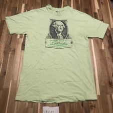 Vintage george washington bureau of engraving printing single stitch shirt M/L