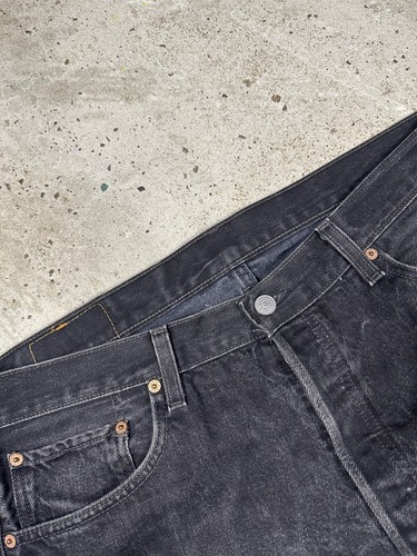 Vintage 1998 Levi’s 501 Washed Black Denim Pants Jeans Made in USA - Picture 9 of 17