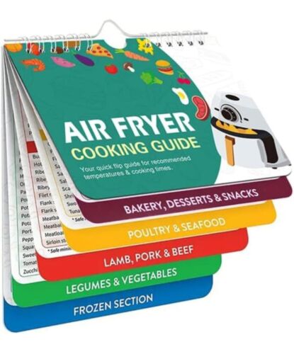 Air Fryer Cooking Guide Cheat Sheet magnetic Air Fryer Cooking Times Chart - Picture 2 of 6