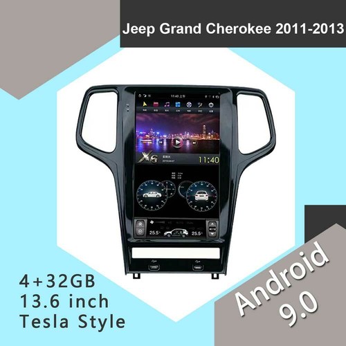 Android 9.0 Radio Vertical Screen Gps Carplay For Jeep Grand Cherokee 2011-2013 - Picture 4 of 12