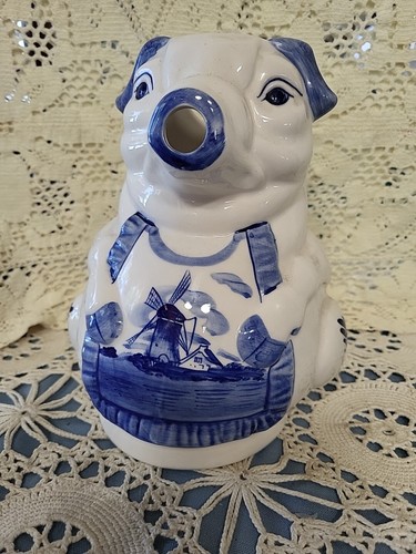Delft Bleu Pig Pitcher Unique - Picture 2 of 8