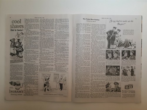 1942 COLLIER'S MAGAZINE JULY 4 Excellent Condition. Like New! White pages RARE - Picture 3 of 3