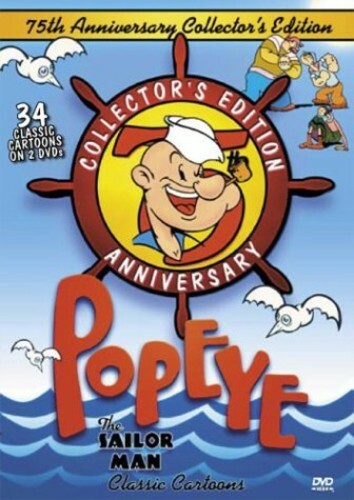 Popeye the Sailor Man Classic Cartoons 34 Episodes 2-discs (DVD) 75th Anniv - Picture 1 of 1