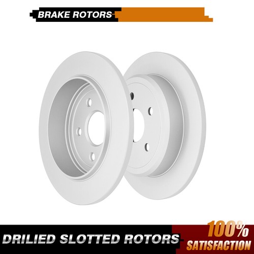 Rear Drilled Slotted Rotors For 2006 2007 2010 Jeep Commander Grand