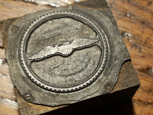 Vintage Letterpress Printing Block Advertising Logo- Bird- B1 - Picture 7 of 7