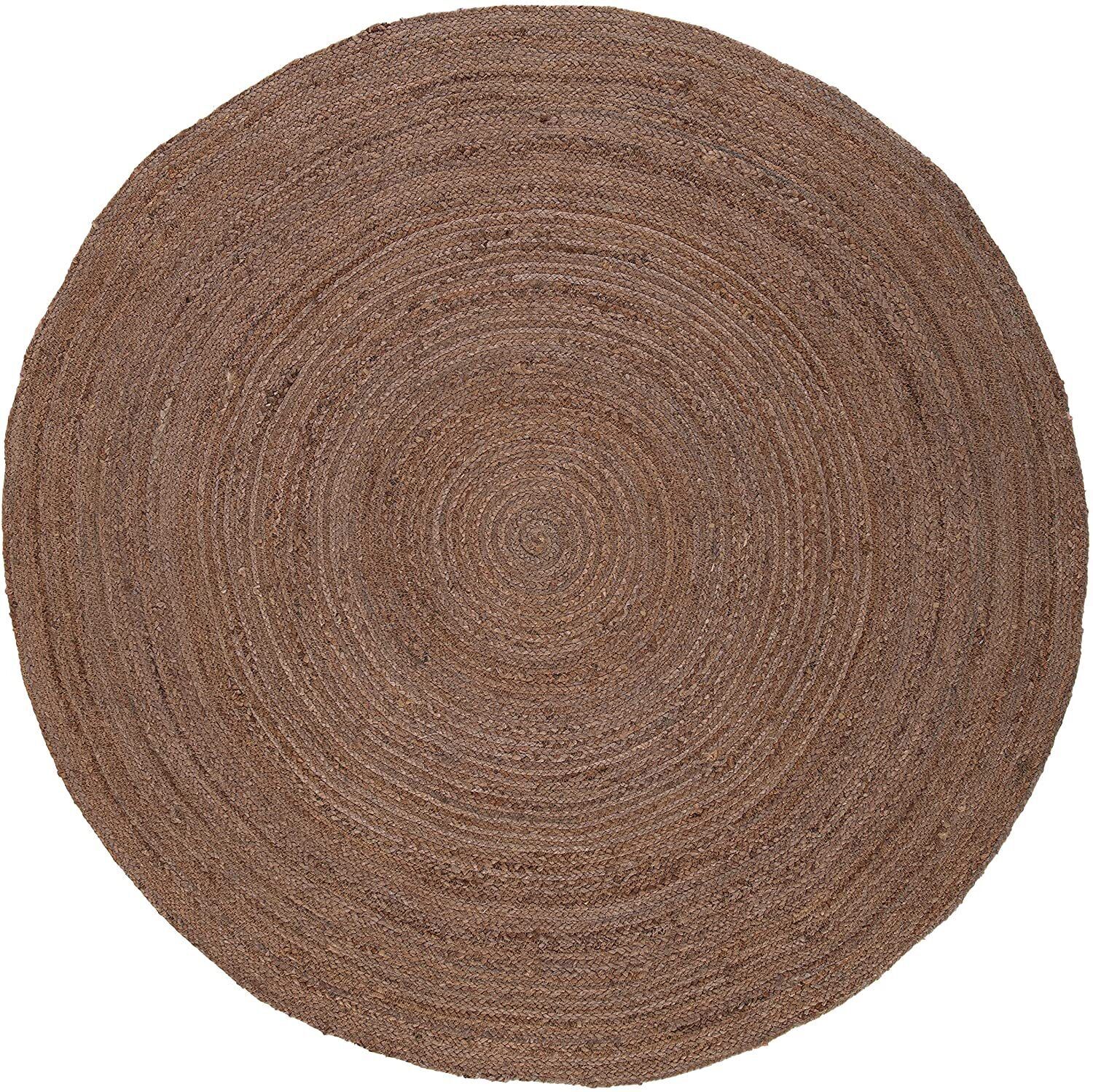 Round Rug 100% Natural Jute Hand Braided Living Room Area Rug Carpet Farmhouse - Picture 26 of 50