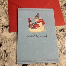 Christmas So Glad We’re Friends Special Friend 5”x7” Hallmark Greeting Card
