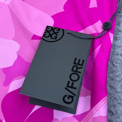 G/FORE Womens Floral Camo Tech Jersey 1/4 Zip Golf Pullover