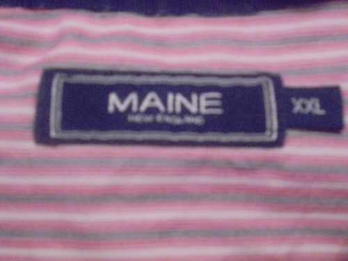 MENS 2XL MAINE NEW ENGLAND SHORT SLEEVE CASUAL SHIRT - Picture 4 of 6