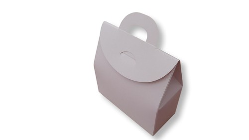 10 GROSSE WEISSE GESCHENKBOX TASCHE, HANDTASCHE STIL, GESCHENKBOX, TISCHDEKO, TORTE - Bild 3 von 3