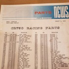 Genuine Honda CR750 Racing Parts - Parts News - August 5, 1974 Photo Copy! WOW!