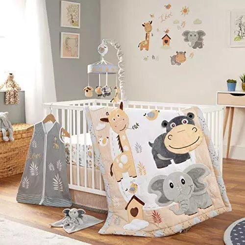 Crib Bedding Set For Boys And Girls 8 Piece Baby Nursery Bedding