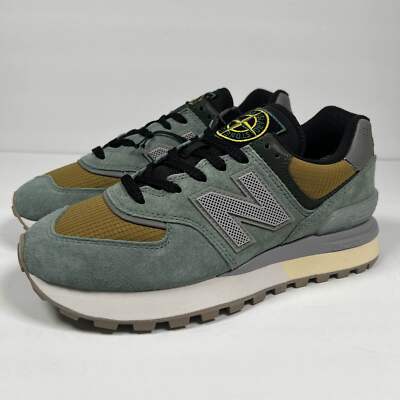 Stone Island x New Balance 574 Legacy Light Green - Men's Size 7