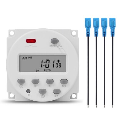 1 Second Interval 12V Digital LCD Timer Switch 7 Weekly Pro2299-