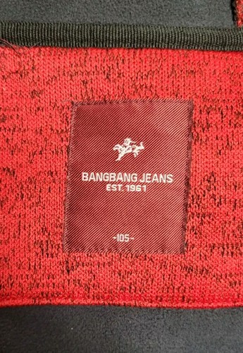 Bang Bang Jeans Sixty One Red Size Large 105 Hoodie Zipper Sweatshirt Korean - Picture 5 of 11