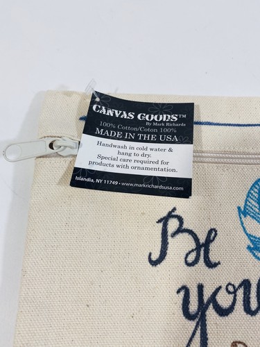 Be You Bravely Canvas Kosmetiktasche Reise Toilettenetui Make-up Kunstbedarf NEU - Bild 4 von 5