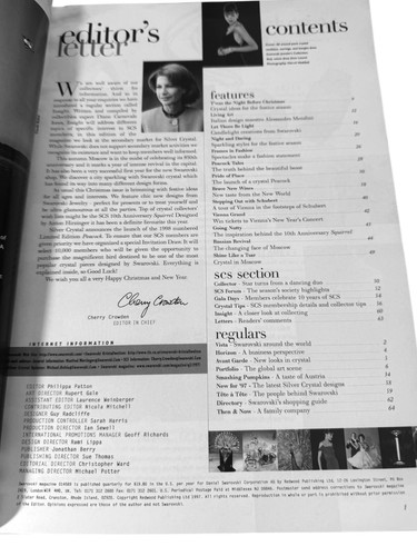 Vintage Swarovski Collectors Member Magazine October 1997 - Imagen 4 de 4