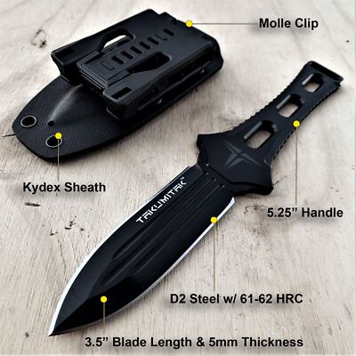 New Takumitak Hidden Anger Fixed Blade Gray Fixed Blade Knife