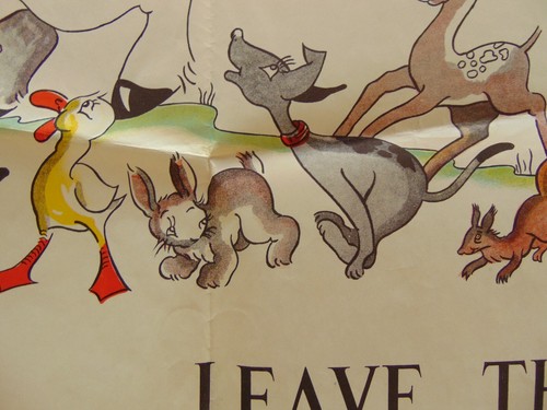 RSPCA Poster - Leave Them Their Joy - Leonard Ripley & Co Ltd London - 44 x 56cm - Picture 3 of 8