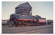 1953 - Canadian Pacific 2A 4-4-4 Jubilee #2912 at Winnipeg MB Canada Postcard