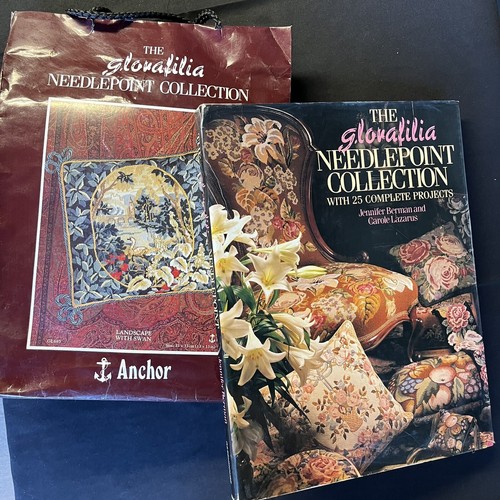 Vintage Glorafilia Needlepoint Tapestry Kit “Landscape With Swan” GL693 + Book - Picture 11 of 18