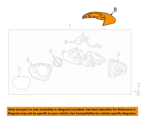 GM OEM 18-20 Regal Sportback Front Door Outside Mirrors-Mirror Cover 39081047
