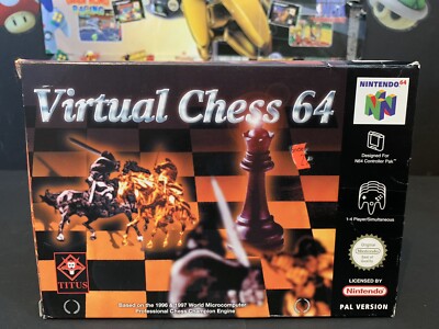 NINTENDO 64 || VIRTUAL CHESS 64 + SPIELEANLEITUNG || RETRO ||