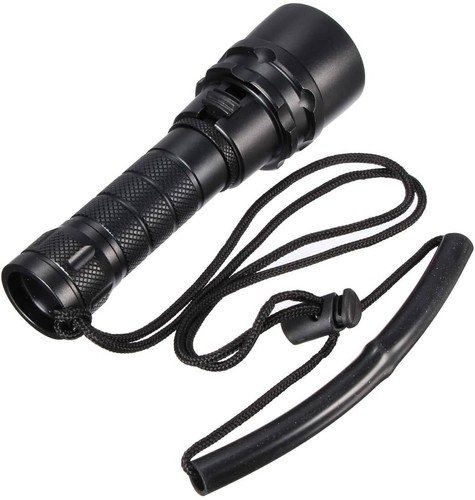 Led Scuba Diving Flashlight Torch Underwater 100M Waterproof Light Rechargeable - Picture 2 of 5