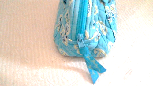 Funda de viaje Vera Bradley edredón cachemira Sml Cos 8""x4"" cremalleras 1 IPoct 1 OPoct Dbl HDL - Imagen 3 de 7