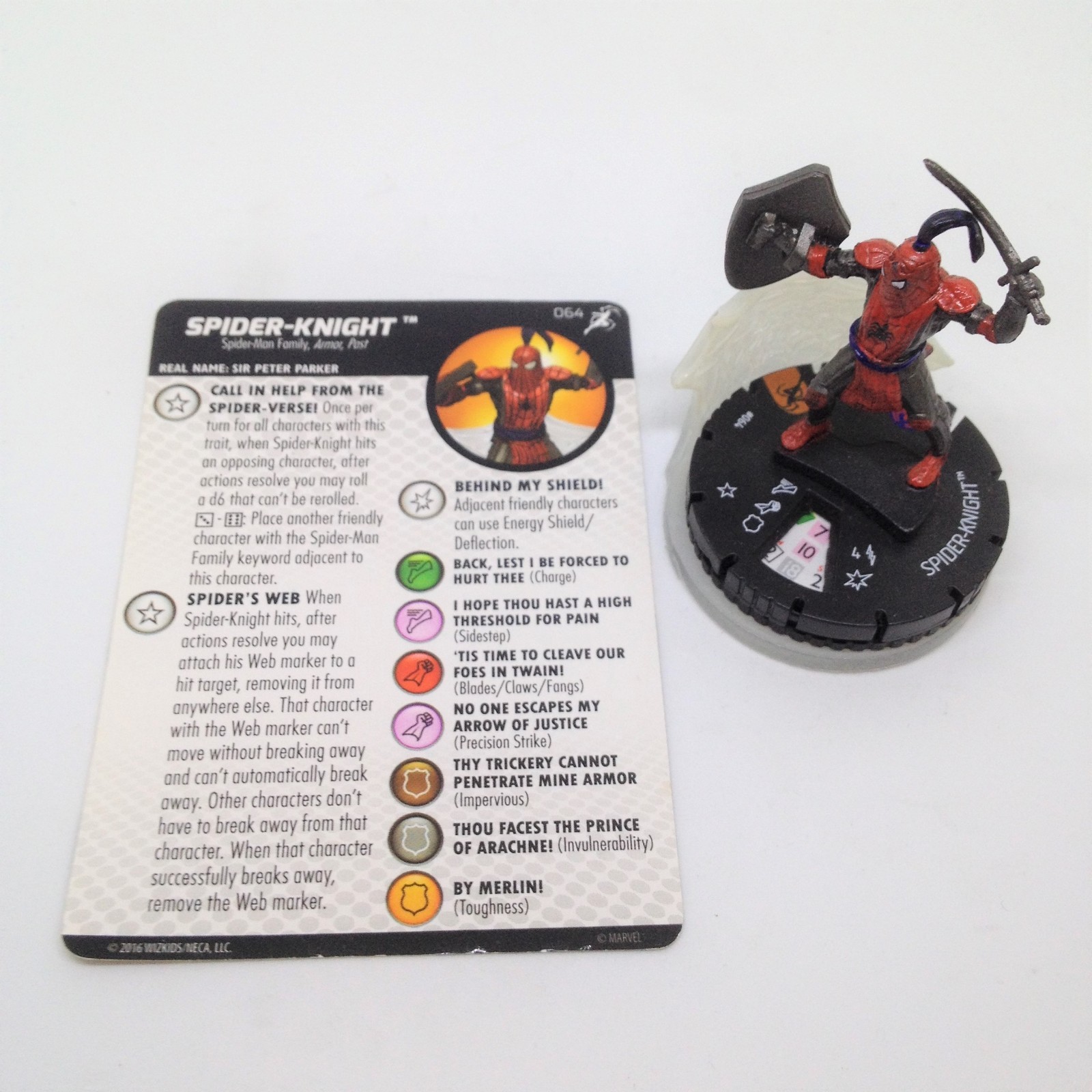 Heroclix Superior Foes of Spider-Man set Spider-Knight Chase figure w card Heroclix Superior Foes of Spider-Man set Spider-Knight Chase figure w card