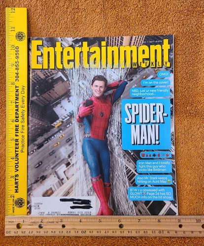 Entertainment Weekly #1473 Spider-Man Cover 7/7/17 Tom Holland, Holly Hunter - Picture 2 of 10