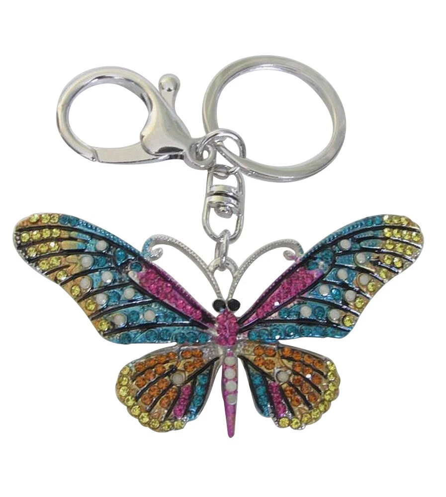 Set 2 Portachiavi Y2K Donna: Ciliegia E Farfalla - Simpatici Ciondoli In Lega Per Chiavi E Borsa