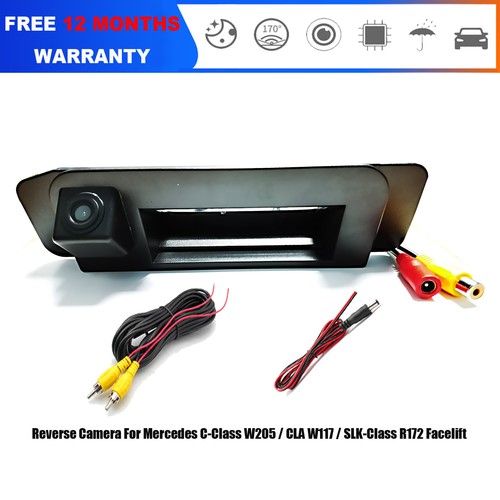 HD Rückfahrkamera für Mercedes C-Klasse W205 CLA W117 SLK R172 Heck Kofferraum Griff - Bild 1 von 9