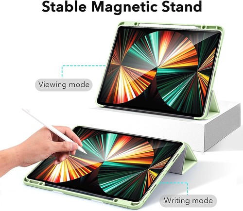 IPAD PRO 12.9 COVER CLICK FRAME TRIFOLD CASE PENCIL HOLDER VARIOUS COLOURS - Picture 38 of 40