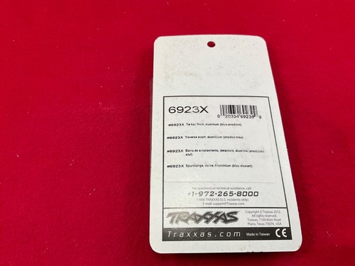 TRAXXAS 6923X FRONT TIE BAR BLUE aluminum NHRA FUNNY CAR rare UPGRADE tra6923X - Picture 3 of 3