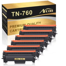 6 Pack TN760 730 Toner Cartridge for Brother MFC-L2710DW HL-L2390DW DCP-L2550DW