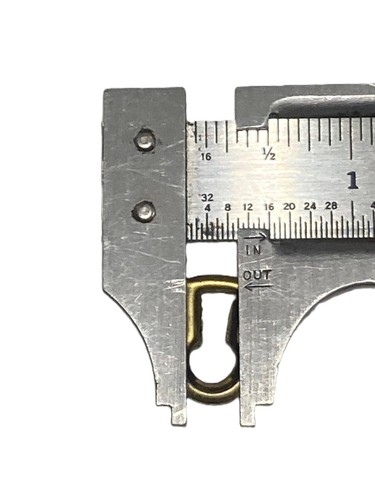 Keyhole Insert Stamped Brass, 3/4" Tall - Picture 7 of 8