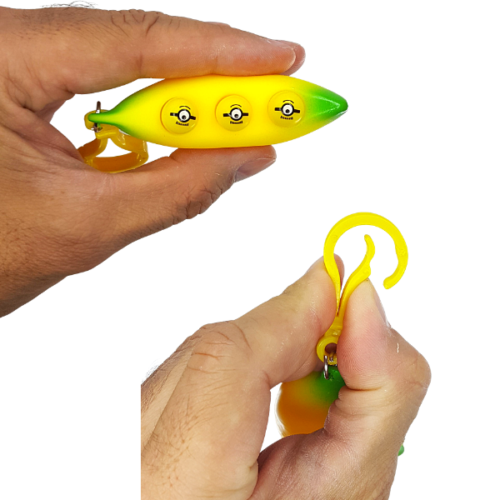 Giocattolo Banana Pop Up Pod Peak A Boo Pea Pod Fidget giocattolo popper emoji giocattolo spremitura - Foto 4 di 4