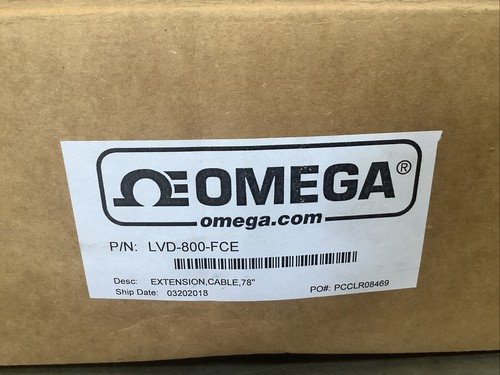 #209 OMEGA LVD-800-FCE 78’’ Extension Cable, Stainless Steel - Picture 1 of 3