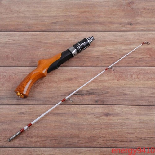 Ice Fishing Pole Outdoor Winter Portable Fiberglass Spinning Ice Fishing Rod - Picture 12 of 13