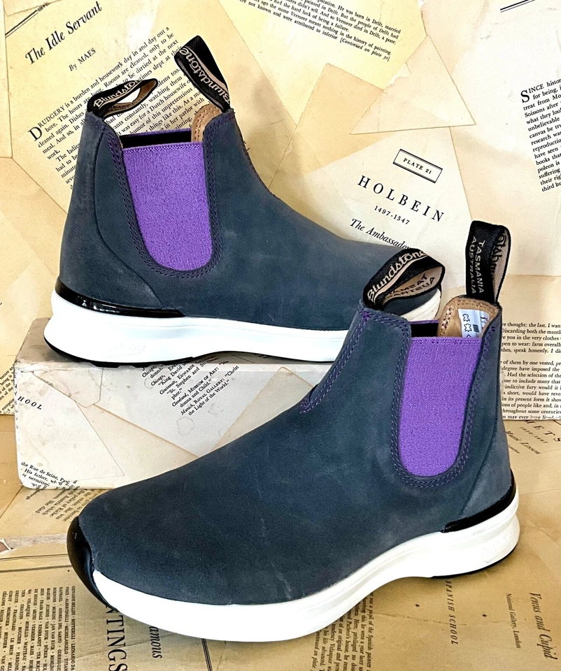 Bota Chelsea Free People Blundstone #2140 Cinza Roxa UE 37/EUA 7/AU/Reino Unido 4 NOVA - Imagem 2 de 4