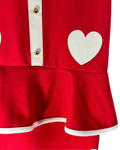 Vestido lápiz H&M Holiday Peplum para niñas señora Claus talla 6-8 - Imagen 3 de 5