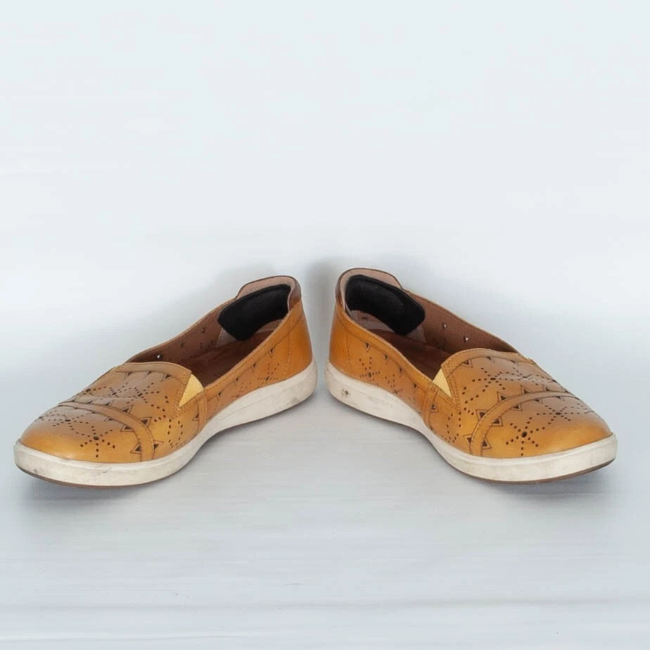 Mocasines sin cordones de cuero Cobb Hill Bailee en Sweet Corn para mujer talla 7,5 Foto 3 de 4