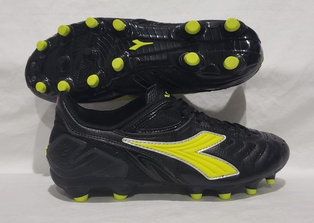 Diadora Maracana L W Black/Neon Women's Soccer Cleats - model
