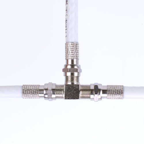 10pz Adattatore Femmina a 2 Coassiale Connettore TV Cavo Sdoppiatore Dispenser Coassiale - Foto 3 di 12