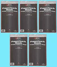 500 BCW PAPERBACK BOOK 2 MIL BAGS 5 x 7-3/8 inches Storage Archival Cover Sleeve