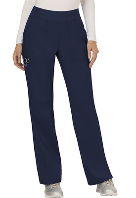 Scrubs Cherokee Workwear Mid Rise Pull On Petite Pant WW110P CIE Ciel Free Ship