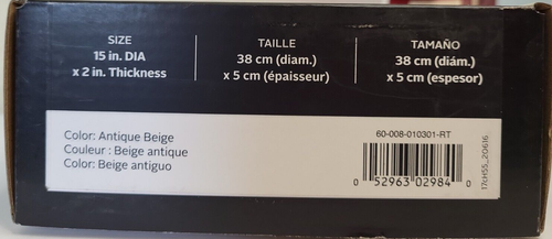 Classic Accessories Water-Resistant Outdoor Chair Round Cushion Cover 15 X 2 in - Picture 3 of 7