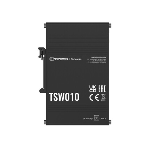 TELTONIKA 5 LAN port 10/100 Mbps Industrial DIN rail unmanaged switch (TSW010) - 第 4/5 張圖片